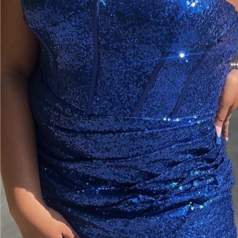 Stunning Blue Sequin Dress